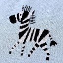 Drap de bain pour enfant avec zèbre 2