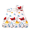 Drap de lit avec des papillons 90 x 200 cm 3