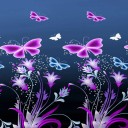 Drap-housse élastique 200x220cm avec impression de fleurs et de papillons Drap-housse Élastique Doux Agréable au toucher Sommeil confortable Entretien 4