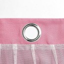 Draperii cu două straturi pentru copii cu stele 132 x 274 cm Draperii opace cu draperii transparente pentru camera copiilor Draperii pentru fete cu inele 4