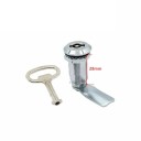 Drážkovaný cylindrický zámek na skříňky a dveře 28 mm s jazýčkem a klíčem pro nábytková dvířka, skříňky a úložné boxy 3