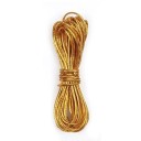 Dreadlocky Zlaté copánky 5m x 1mm Třpytivá elastická šňůrka Vlasové doplňky Africké pletené účesy Styling Dekorativní vlasová ozdoba 1