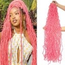 Dreds synthétiques Pliables et pleins 104 cm Cheveux synthétiques Pour l'extension des cheveux Doux pour la peau Dreds légers à tresser 7