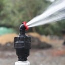Drehbare Bewässerungsdüse 360° 14,5 x 2 cm aus Kunststoff mit Außengewinde 1/2 Zoll in Schwarz-Grün zur Bewässerung von Rasen, Garten und Gewächshaus 5