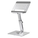 Drehbarer Tablet-Ständer 360° Aluminiumlegierung Stabiler verstellbarer Tablet-Halter Einstellbarer universeller Ständer für komfortable 2