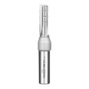 Dreibit-Fräser TCT 10 x 30 mm Gerade Nutfräser Schaft 1/2 Zoll 12,7 mm Hartmetall Oberfräse und CNC Silber Holz und Spanplatte 1
