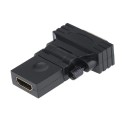 Drejeadapter HDMI til DVI 24+1 F/M 2