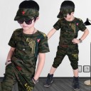 Drenge camouflage t-shirt og bukser L1576 1