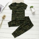 Drenge camouflage t-shirt og bukser L1576 2