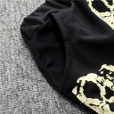Drenge joggingbukser med kranieprint - Sort 2