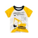Drenge-T-shirt med bil B1412 3
