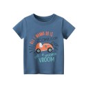Drenge-T-shirt med bil B1434 6