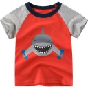 Drenge-T-shirt med dyr B1490 1
