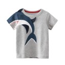 Drenge-T-shirt med dyreprint 4