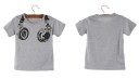 Drenge-T-shirt med hovedtelefonprint J1945 6