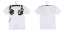 Drenge-T-shirt med hovedtelefonprint J1945 5