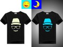 Drenge-T-shirt med selvlysende print J676 3