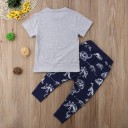 Drenge T-shirt og bukser L1717 6