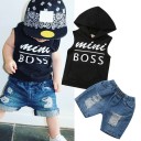 Drenge T-shirt og shorts L1613 3