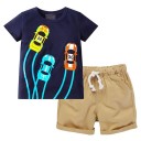 Drenge T-shirt og shorts L1623 4