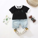 Drenge-T-shirt og shorts L1726 4
