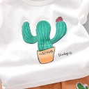 Drenge-T-shirt og shorts med kaktus L1720 3