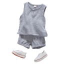 Drenge tanktop og shorts L1649 2