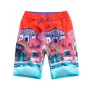 Drenges strandshorts med husprint J1325 1