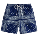 Drengeshorts Badebukser Polyester Ensfarvet Med Motiver På Snor Sommer Badebukser Til Poolen Havet Ferie 5