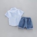 Drengeskjorte og shorts L1712 2