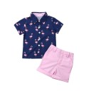 Drengeskjorte og shorts L1713 8