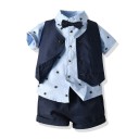 Drengeskjorte, vest og shorts L1695 1