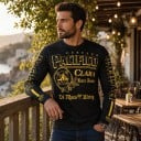 Dres à manches longues pour motocross avec un motif frappant de bouée de sauvetage et d'ancre sur la poitrine et des inscriptions 6