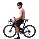 Dres de ciclismo masculino leve e respirável com mangas curtas e fecho de correr completo com mangas em rede e bolso nas costas 16