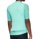 Dres de ciclismo masculino leve e respirável com mangas curtas e fecho de correr completo com mangas em rede e bolso nas costas 12