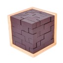 Drevená kocka 3D puzzle 2