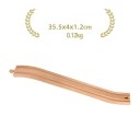 Dřevěná super nadzvednutá kolej 35,5 x 4 x 1,2 cm Extra vysoký přechod tratě Plynulé napojení Rozšíření vlakové dráhy Stabilní díl 2
