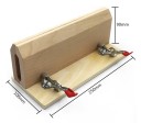 Drevená svorka na kožu pracovná 250 x 108 x 90 mm drevo prírodné pre opravu kože ručné šitie a sedlárske práce 4
