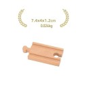 Dřevěná velká rovná trať 7,4 x 4 x 1,2 cm Náhradní rovný díl pro vlakovou dráhu Kvalitní dřevěná kolej pro rozšíření železniční sestavy 2