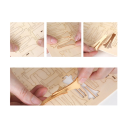 Dřevěné 3D puzzle model Dvojplošníku DIY stavebnice Letadlo pro děti i dospělé Kreativní hračka Montážní model pro skládání a dekoraci 2