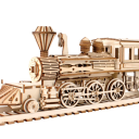 Dřevěné 3D puzzle parní vlak 47,6x10,5x6,7 cm Montážní model 247 dílků DIY stavebnice Dekorace na stůl Hračka pro děti i dospělé Dárek 3
