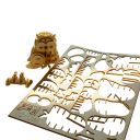 Dřevěné 3D puzzle Sova 34 x 27 x 44 mm DIY montážní model zvířete Ručně sestavitelná miniatura Dekorace Dárek pro děti teenagery i dospělé 2