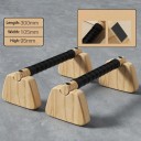 Drevené bradlá na kľučky 30 cm Buková paraleta pre kalisteniku Posilňovanie Kľučky Nosnosť 300 kg Domáca fitness pomôcka 4