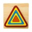 Dřevěné vkládací puzzle geometrické tvary 13
