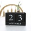 Dřevěný kalendář z kostek 6