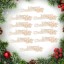 Dřevěný nápis Merry Christmas 10 ks 2