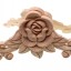 Dřevěný ornament s růží 3