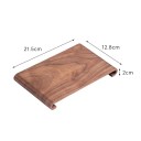 Dřevěný plochý tác se zaoblenými konci 21,5x12,8x2 cm hnědý servírovací podnos na čaj šperky květiny a estetické vystavování 3