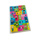 Drewniane puzzle blokowe 15 x 22,5 cm Motywy zawodów Strażak robotnik ogrodnik Edukacyjna zabawka wspierająca rozwój logiki i umiejętności 4