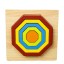 Drewniane wstawki puzzle geometryczne kształty 8